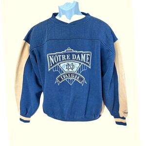 Vintage Midwest Embroidery Notre Dame Fighting Irish Sweatshirt, Large, Football